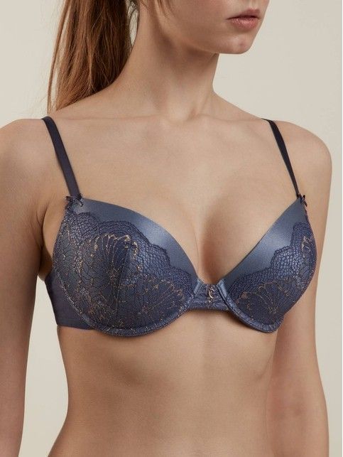 Biustonosz push-up z fiszbinami Satin TB1173