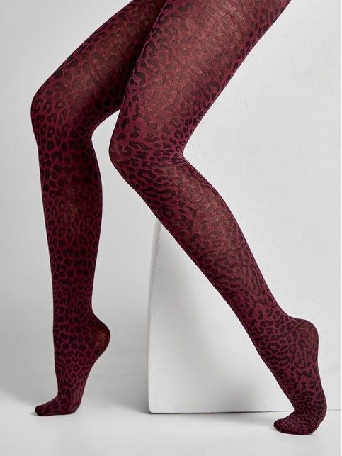 Rajstopy z wzorem leoparda LEO Lycra®