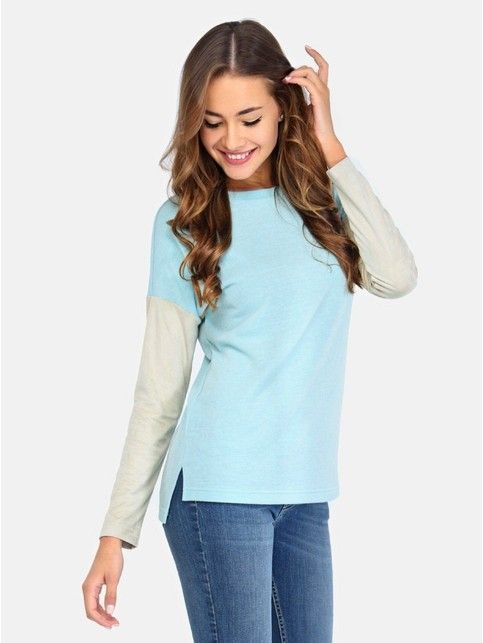 Sweter z przedłużonym tyłem LD 674