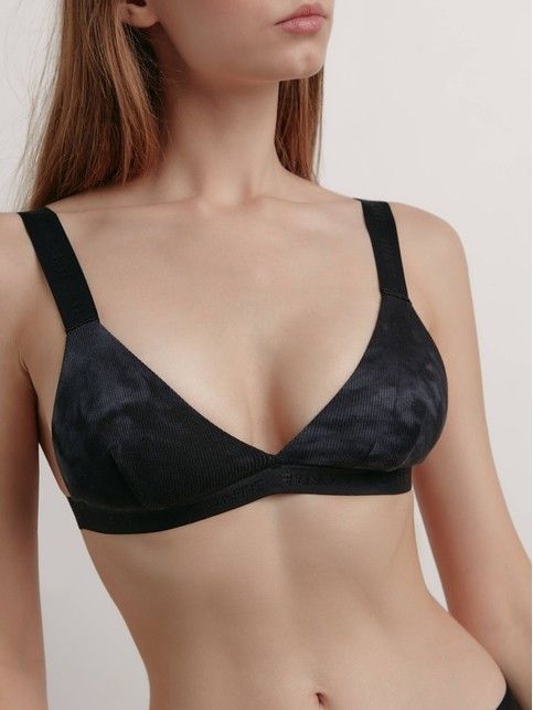 Prążkowany bustier z trójkątnymi miseczkami TIE DYE RIB LBE 1912