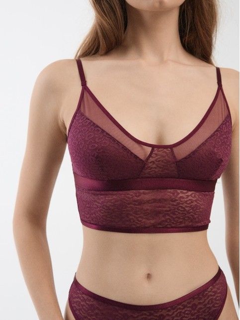 Bustier z koronki i siateczki SAVAGE LBE 2534