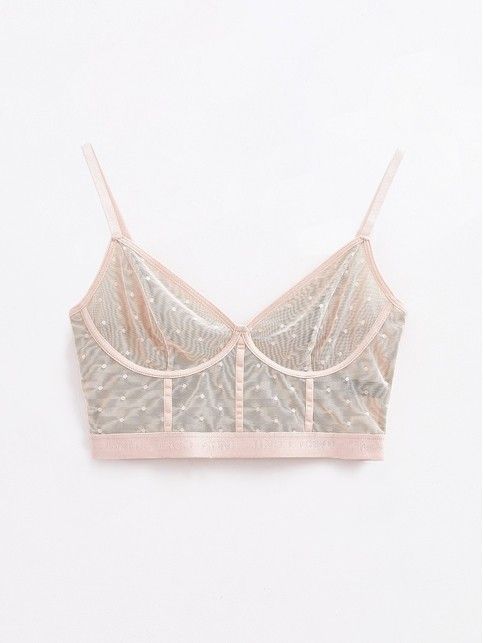 Bustier MESH&DOTS LBE 2299 z delikatnej siateczki