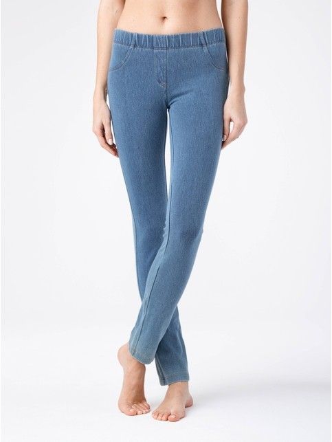 Modelujące jegginsy denim MUZA