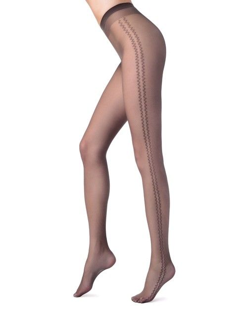 Rajstopy z lampasami BLISS Lycra®