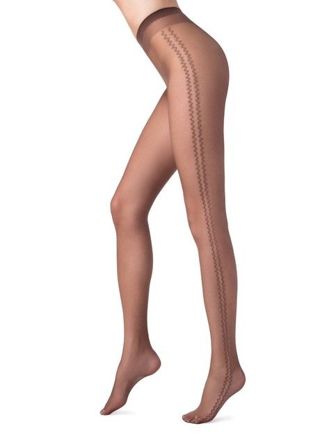 Rajstopy z lampasami BLISS Lycra®