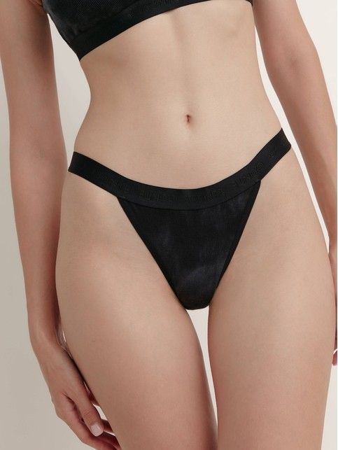 Majtki „tanga” z talią w kształcie litery V TIE DYE RIB LTA 2209