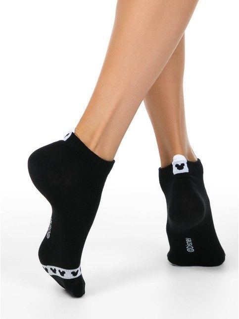 Krótkie bawełniane skarpetki z rysunkami ©Disney i pikotom-«języczek»