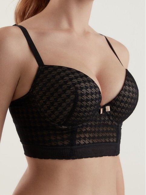 Biustonosz push-up w pepitkę BODY COUTURE RB3116