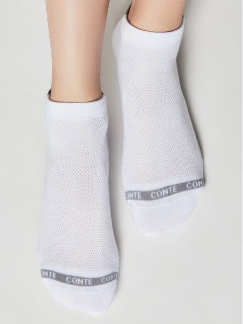 Короткие носки из хлопка с рисунком 