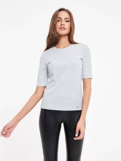 Modny sweter z metalicznym połyskiem 855
