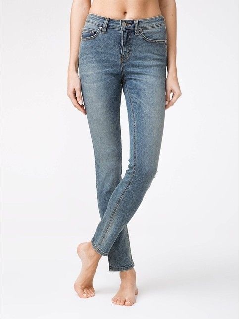 Eco-friendly jeansy modelujące z wysokim stanem CON-146