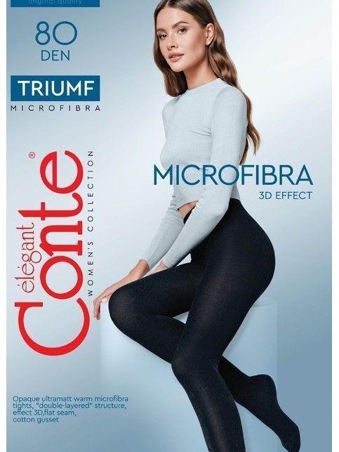 Grube rajstopy z mikrofibry TRIUMF 80 Lycra®