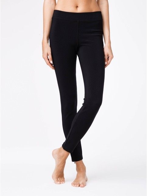 Legginsy modelujące z wysokim stanem i zamkami LEONARDA