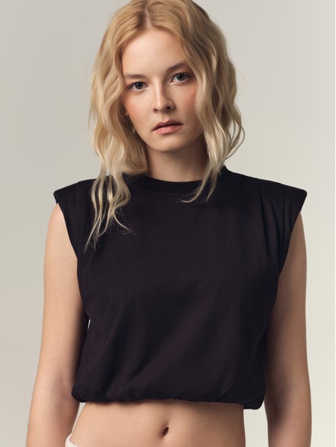 Топ-баллон из хлопка с подплечниками LBL 3447 - kup w sklepie internetowym Conte