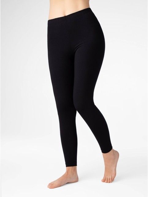 Bawełniane legginsy z wysokim stanem BASIC SIZE+