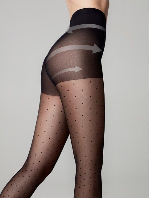 Wyszczuplające rajstopy DOTS SLIM z wzorem kropek