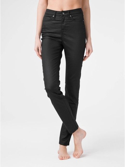 Jeansy skinny Premium coated z wysokim stanem CON-172B