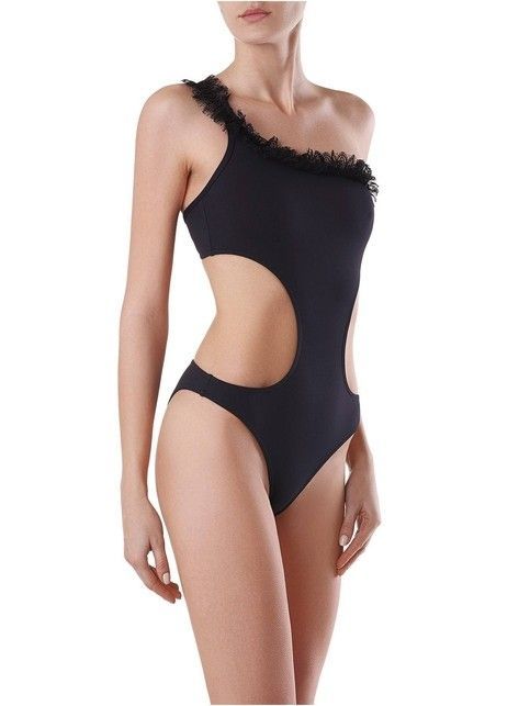 Strój kąpielowy monokini z efektowną koronką ARABELLA