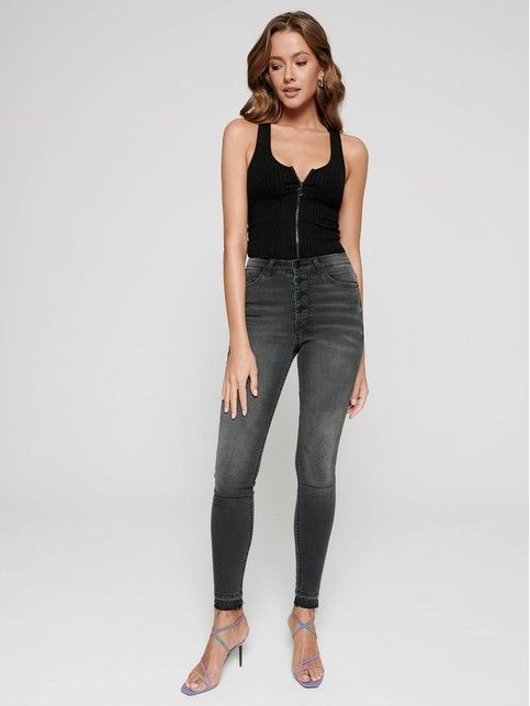 Jeansy skinny damskie - Wąskie rurki