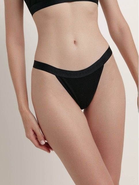 Majtki „tanga” z talią w kształcie litery V TIE DYE RIB LTA 2209