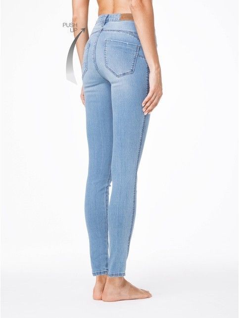 Modelujące jeansy PUSH UP z wysokim stanem CON-42