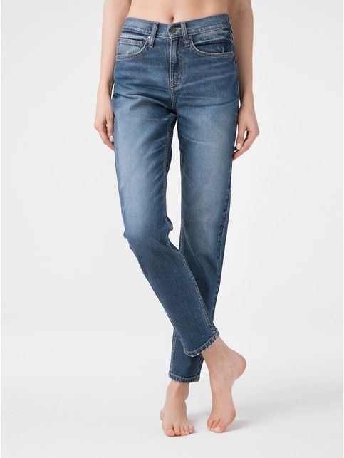 Eco-friendly jeansy Vintage Relaxed Mom z wysokim stanem CON-167