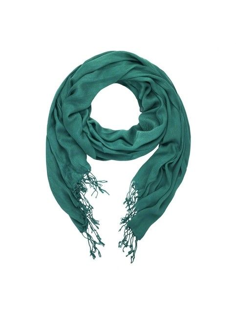 Niebieski szary szalik z frędzlami CS009