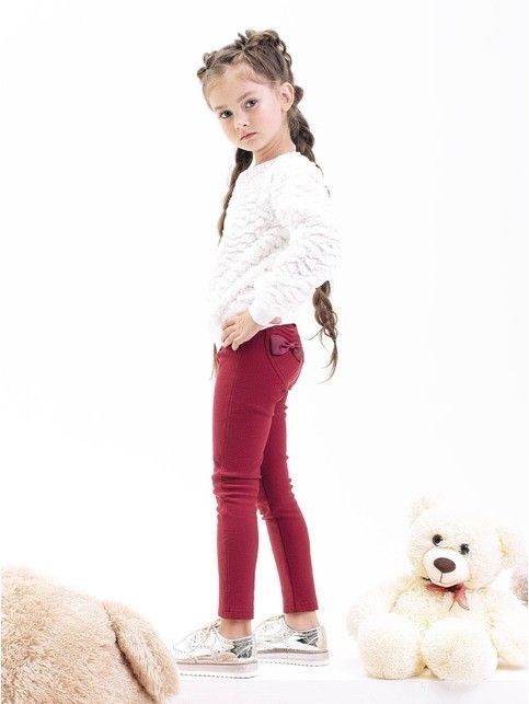 Wyjątkowo miękkie Jeggings z efektem termicznym BABY BOW