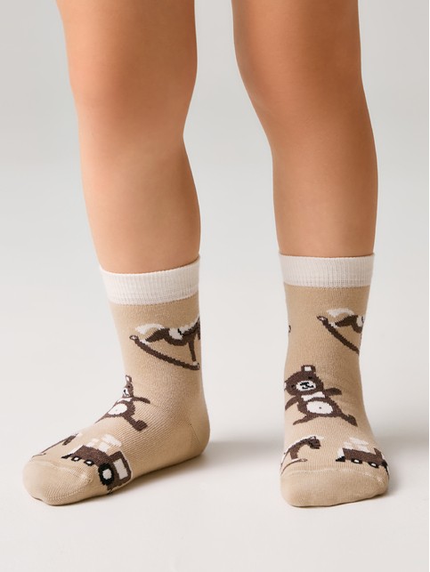 Носки с рисунком «Игрушки» зимняя коллекция
