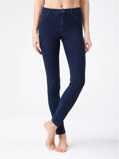 Ultra-wygodne jegginsy denim CARENA