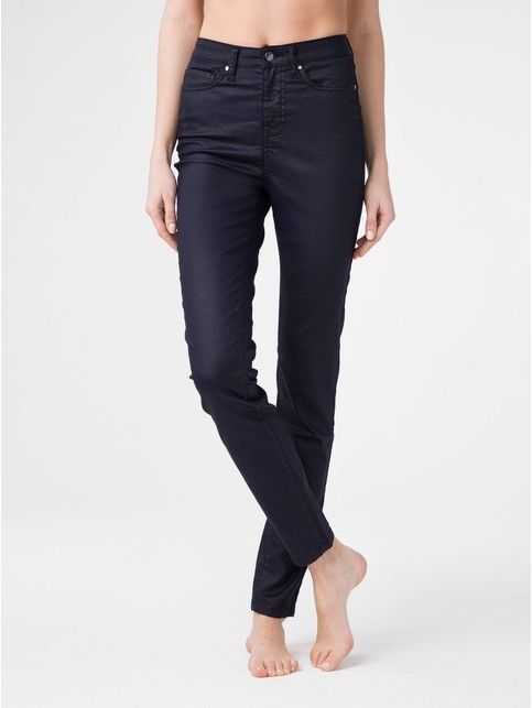 Jeansy skinny o wysokim kroju i najwyższej jakości wykończeniu pod skórą CON-172N