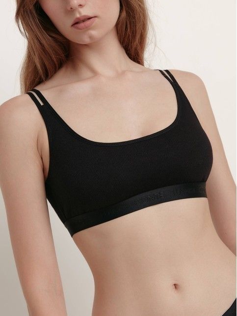 Prążkowany bustier z podwójnymi ramiączkami TIE DYE RIB LBE 1911