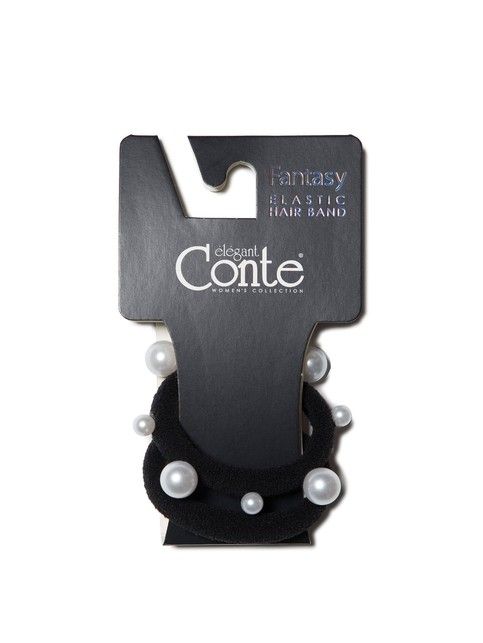 Fantazyjne kolorowe gumki do włosów z koralikami (2 szt.)