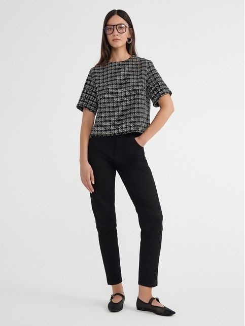 Классические черные джинсы mom из eco-friendly денима CON-665