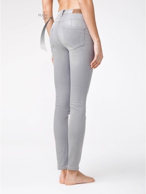 Jeansy skinny push-up z wysokim stanem CON-127