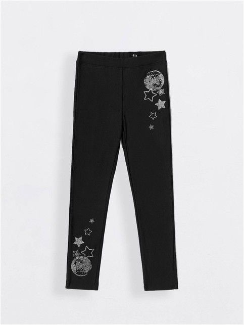 Modne legginsy z efektem termicznym DISCO