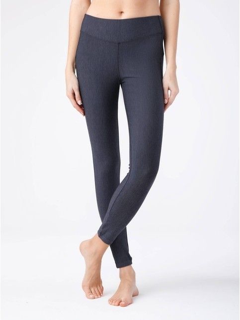 Legginsy modelujące z szerokim pasem 