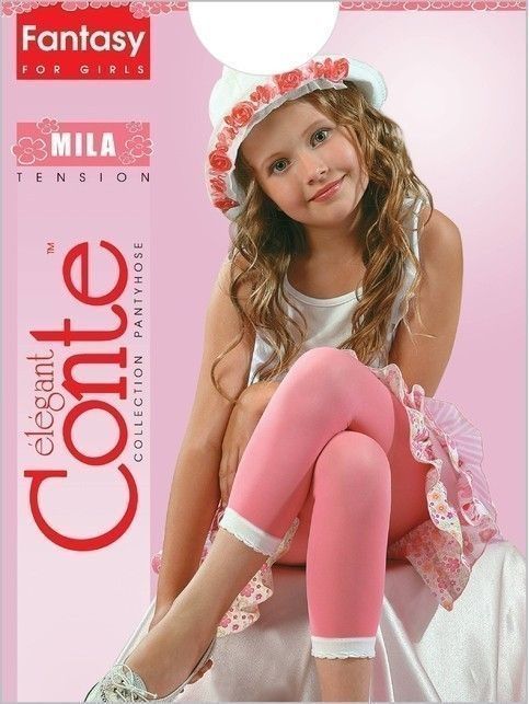 Legginsy z ozdobnym pikotem MILA
