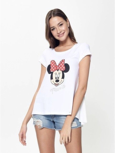 Modna koszulka z błyszczącymi kryształkami ©Disney LD 946