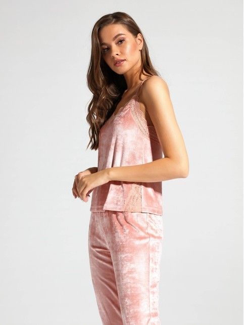 Top welurowy VELVET LOUNGEWEAR LHW 1008