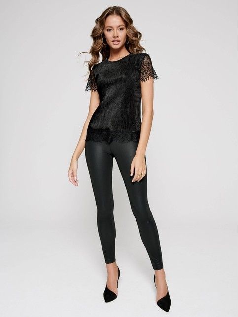 Modelujące, ciepłe legginsy Black Pearl z wysokim stanem