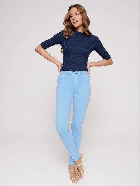 Jeansy skinny z wysokim stanem CON-236 Lycra®