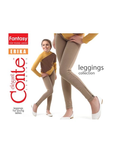 Legginsy dziewczęce z suwakiem ERIKA