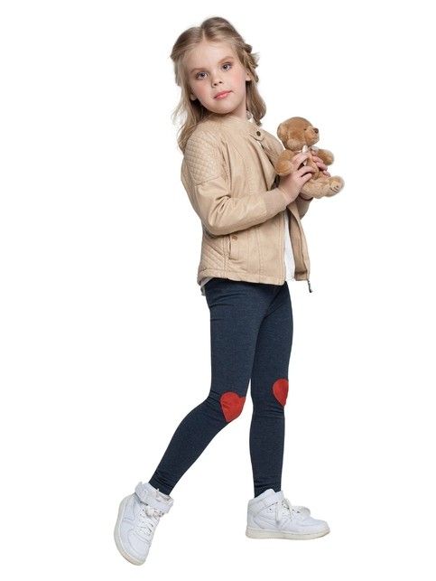 Legginsy z natrąconymi sercami JUDY