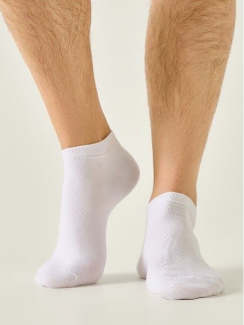 Укороченные белые носки из хлопка