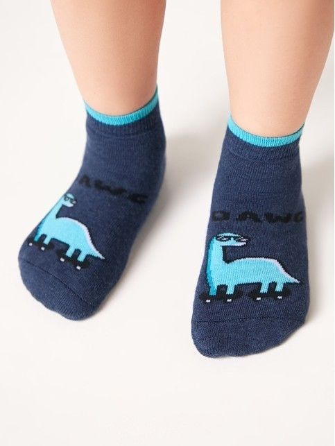 Махровые темно-синие носки SOF-TIKI с рисунком «Dawg»