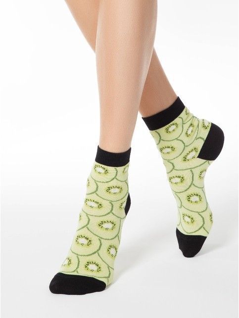 Skarpetki bawełnaine w kiwi